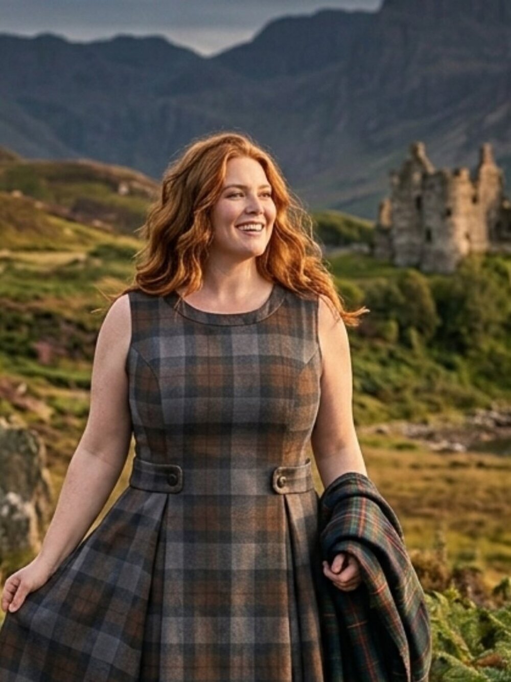 Hot Topic x Outlander Limited Edition Fraser Tartan Sassenach Dress XL - Picture 7 of 9
